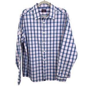 UNTUCKit Keaton Men's Slim Fit‎ Long Sleeve Plaid Button Down Shirt XX-Large
